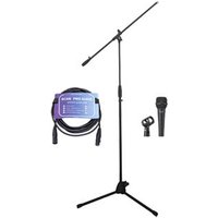 Tascam TM 82 Dynamic Microphone Boom Stand XLR Cable