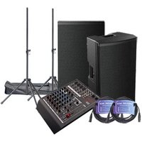 HH 12" Loudspeakers Q8FX Mixing Desk Stands Leads