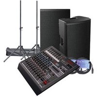 HH 15" Loudspeakers Q12FX Mixing Desk Stands Leads