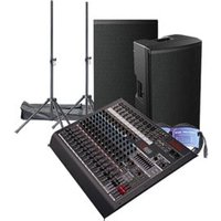 HH 15" Loudspeakers Q16FX Mixing Desk Stands Leads