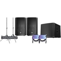 Electrovoice ELX200 12P + EKX 15SP + Stands Leads