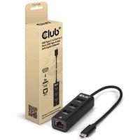 USB Type C 3.2 Gen1 to 3 Ports USB Type Hub Gigabit Eth