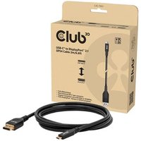 2m USB Type C to DisplayPort 2.1 Bi Directional VESA DP54 Cert