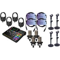 Four Person Podcasting Bundle incl AKG K361 Headphones