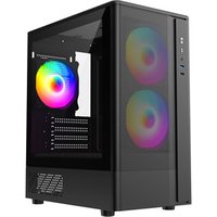 F3M Mesh MicroATX PC Case 3x ARGB Fans