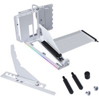 200mm 4 slot Vertical GPU Kit v4 ARGB PCIe 5.0 Riser Whit