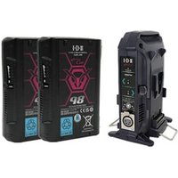 2 x CUE J98 Batteries Free VL 2X Battery Charger