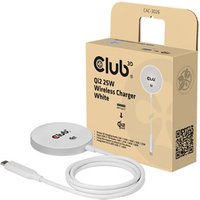 Club3D 25W Wireless Charger Qi 2.2 MagSafe Compatible Magnetic Pad W