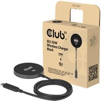 Club3D 25W Wireless Charger Qi 2.2 MagSafe Compatible Magnetic Pad B