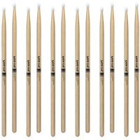 6 x Pairs ProMark Classic Forward 5A Hickory Drumstick Oval Nylon T