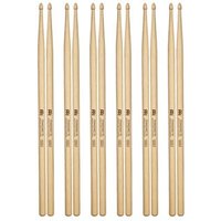 6 x Pairs Standard 7A American Hickory Drumsticks SB100