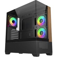 Elite 690 Wood Mid Tower Tempered Glass PC Case