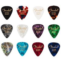 Celluloid Medley Picks 351 Shape Extra Heavy 12 Pack