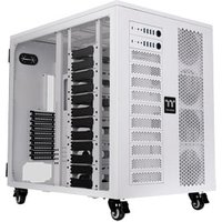 AX1000 TG Snow White Tempered Glass Super Tower Dual Syste
