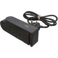 2 Gang Clip On Mains Extension Lead 20W 1x USB 1x