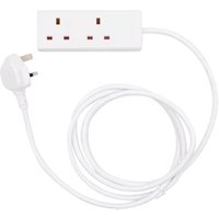 2 Metre 2 Socket Mains Extension Lead