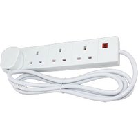Scan 2 Metre 4 Socket Mains Extension Lead
