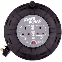 4 Metre 2 Socket Portable Cable Reel