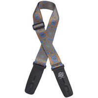 Psychedelic Orange Guitar Strap