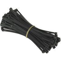 100 Pack Nylon Premium Cable Ties 200mm long X 2.5mm wide