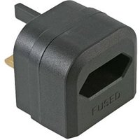 Europlug EU to UK Mains Plug Adapter