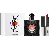 Yves Saint Laurent Black Opium - Gift Set With 50ml EDP Spray and Lipstick No 107