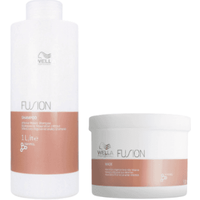 Wella Professionals Fusion Intense Repair Shampoo 1000ml & Repair Mask 500ml Bundle
