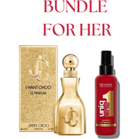 Bundle - Jimmy Choo I Want Choo Le Parfum 40ml EDP-S & Revlon Professional Uniq One Classic Hair Treatment 150ml