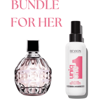 Bundle - Jimmy Choo 40ml EDP & Revlon Uniq One All In One Hair Lotus Flower Treatment 150ml
