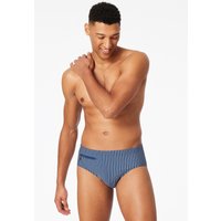 Badehose Reißverschlusstasche blau gestreift - Aqua 6