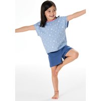 Schlafanzug kurz Muscheln hellblau - Kids Nightwear 104