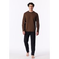 Schlafanzug lang Ringel toffee - 95/5 56