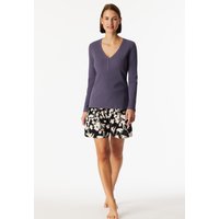Shirt langarm Doppelripp Druckknöpfe indigo - Mix+Relax 36 Shirt langarm Doppelripp Druckknöpfe indigo - Mix+Relax 36