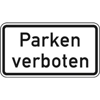 Schildershop24 Verkehrszeichen Zusatzschild StVO Parken verboten