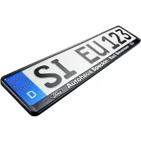 Schildershop24 41% sparen 100 weiße Kennzeichenhalter mit 3DSchrift 3700393960901