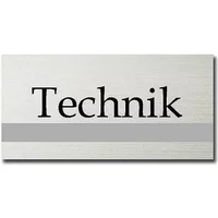 Türschild - Technik - ClassicLine - Größe: 20 x 10 cm