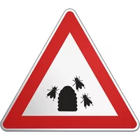 Schildershop24 20% Rabatt auf dreieckiges Verkehrsschild mit BienenstockDesign