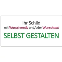 Blechschild selbst gestalten 30 x 15 cm