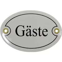 Schildershop24 12% Rabatt auf Emailletürschild 105 x 7 cm für Gäste