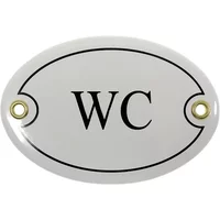 Schildershop24 12% Rabatt auf Emailletürschild 105 x 7 cm WCDesign