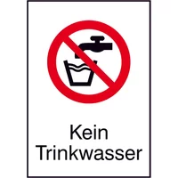 Schildershop24 VerbotsKombischild Kein Trinkwasser
