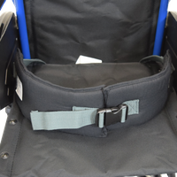 Secure® EZ Release Soft Wheelchair Seat Belt – Black/Gray