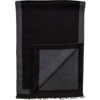 Tinitex 25% Rabatt auf grauen Schal aus Seidenflanell mit schwarzweißem Rahmen