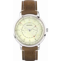 Sekonda Sekonda 1978 Men's Watch | Silver Case & Tan Leather Strap with Cream Dial | 30099