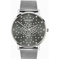 Sekonda Sekonda Celeste Ladies Watch | Silver Case & Stainless Steel Mesh Bracelet with Grey Dial | 40498