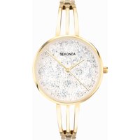 Sekonda Sekonda Stardust Ladies Watch | Gold Alloy Case & Bracelet with Silver Dial | 40591