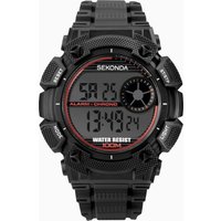 Sekonda Sekonda Digital Men's Watch | Black Case & Plastic Strap with Dial | 1676