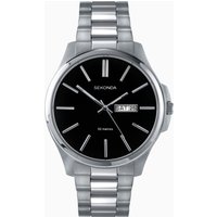 Sekonda Sekonda Classic Men's Watch | Silver Case & Stainless Steel Bracelet with Black Dial | 3381