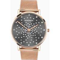 Sekonda Sekonda Celeste Ladies Watch | Rose Gold Case & Stainless Steel Mesh Bracelet with Grey Dial | 40029
