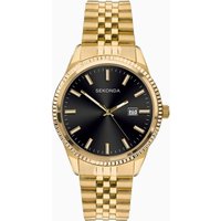 Sekonda Sekonda King Men's Watch | Gold Case & Stainless Steel Bracelet with Black Dial | 1642